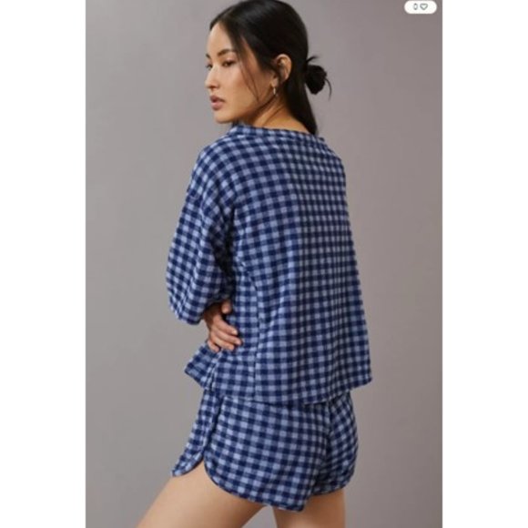 NWT - Anthropologie Daily Practice Blue Motif The Barsa Set - XL - Picture 4 of 5